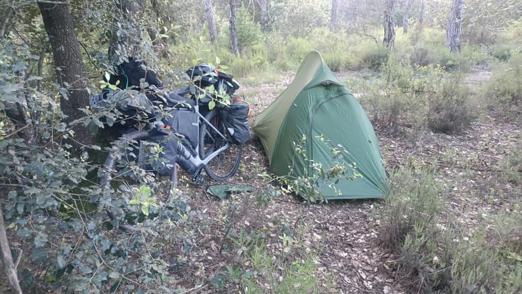 Heute Nacht wild gecampt