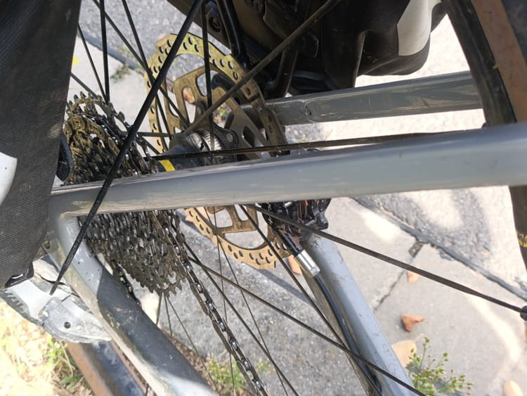 Abbruch wegen Speichenbruch